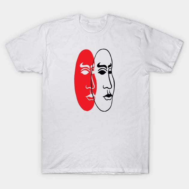 TWO FACES - Not a Simple Graph by VSG T-Shirt by Very Simple Graph